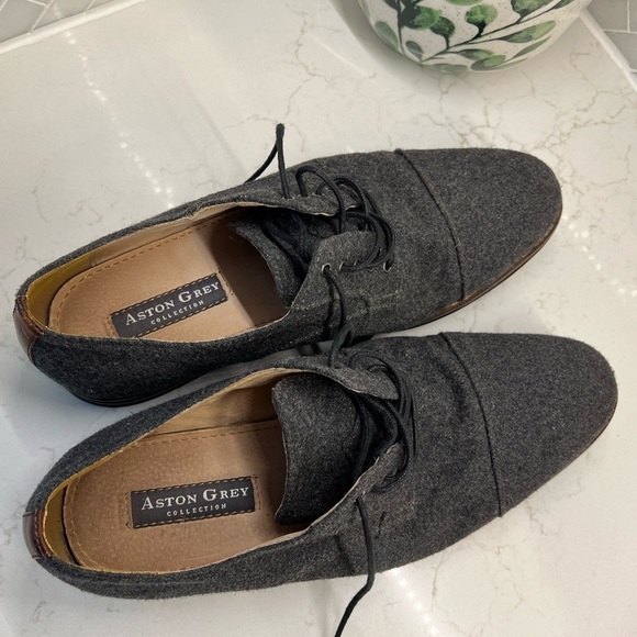 Aston Gray Castro Cap Toe Oxford in Gary Size 10 - Picture 5 of 7
